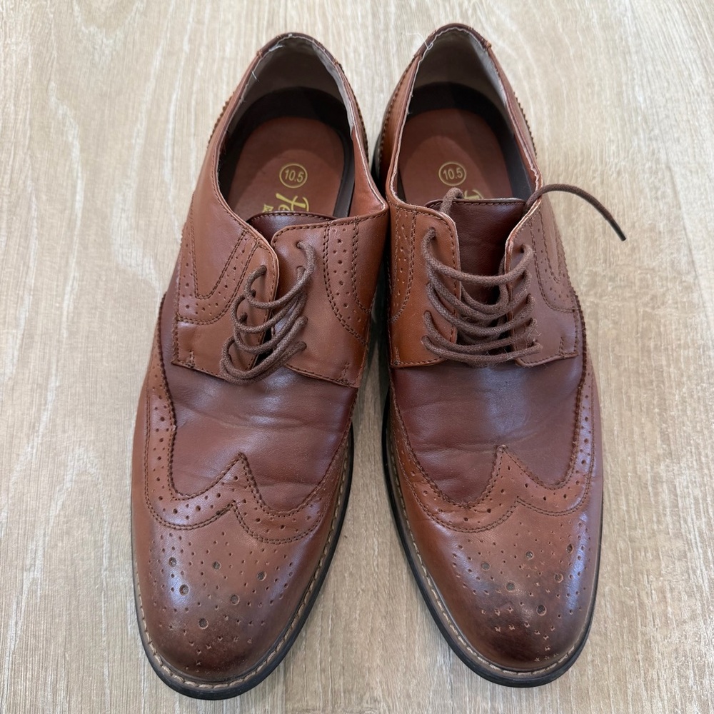 Original Penguin Brown Leather Wingtip Derby’s